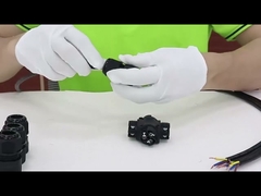 X Type 4-kanaals IP68 waterdichte connector 3-polig Ideaal voor 3-pins draden