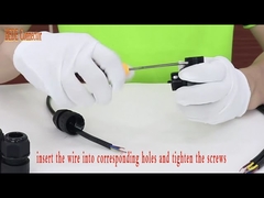 T Type 5-pins waterdichte elektrische connectoren Kabelaansluitdoos IP68 5-pins