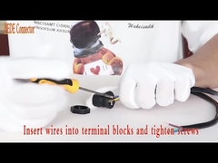 Zelfsluitende M19 maken Schakelaarpa66 Materiële Kabel aan Comité het Achteraan monteren waterdicht