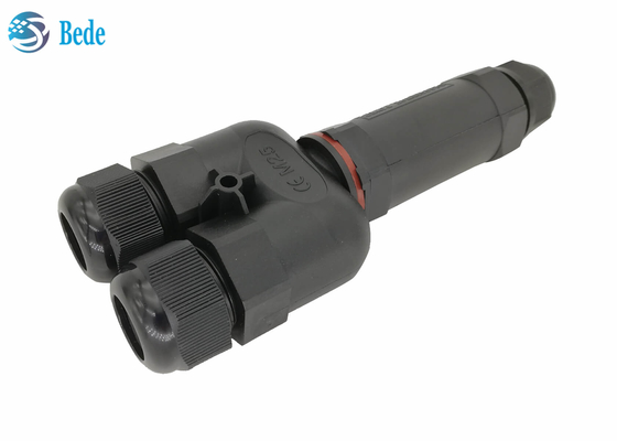 Y Type 3 Kanaal 2 3 4 5 Pin Waterproof Electrical Connectors Ip 68 250v 16~24a