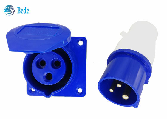 3 van de spelden Industrieel Stop en Contactdoos Uitrustingencomité Opgezet Type Waterdichte IP44 220-250V 16A