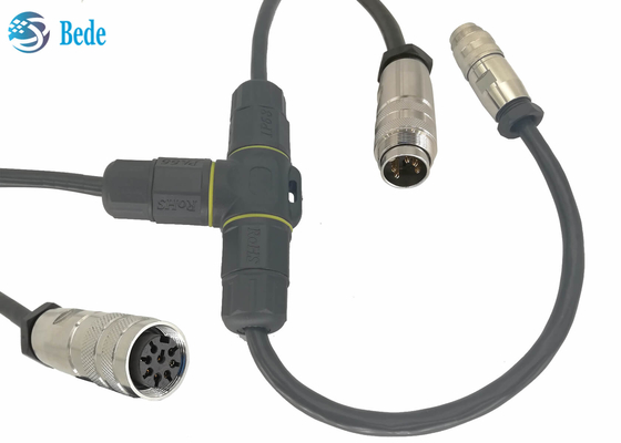 T Type 5 de Kabeldoosip68 5 Spelden van Pin Waterproof Electrical Connectors Cable