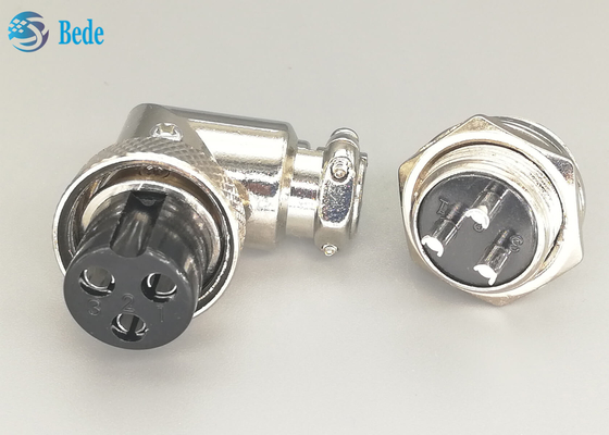 Schakelaar van de de Uitrustingenelleboog van de zinklegering de Materiële Gx16 3 Pin Connector Plug And Socket