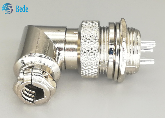 Schakelaar van de de Uitrustingenelleboog van de zinklegering de Materiële Gx16 3 Pin Connector Plug And Socket