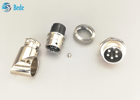 Luchtvaart Gx16 5 Pin Right Angle Connector Male en Vrouwelijke Reeksen met Alle Toebehoren