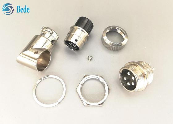 Luchtvaart Gx16 5 Pin Right Angle Connector Male en Vrouwelijke Reeksen met Alle Toebehoren