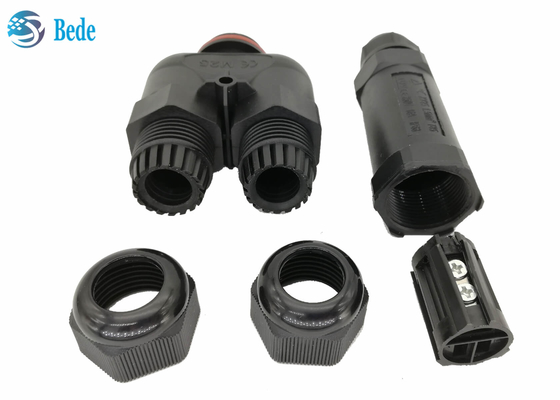 Y Type 3 Kanaal 2 3 4 5 Pin Waterproof Electrical Connectors Ip 68 250v 16~24a