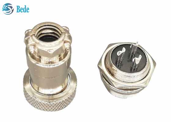 De cirkeluitrustingen van Gx16 3 Pin Connector Plug And Socket 16MM Front Mounting