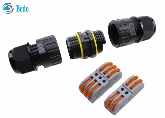 2 3 Spelden 2 Kanaal 250V 24A maken Kabelschakelaars M25 Snelle Bedrading Screwless waterdicht