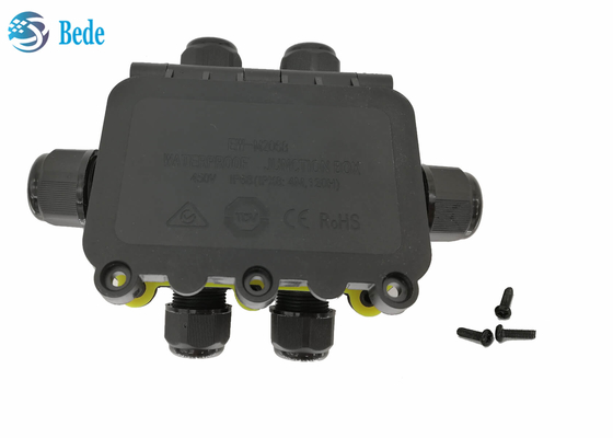 IP68 waterdichte Kabeldoos Weerbestendige Openluchtkabel bedradingsdoos 6 Kanaal 450V