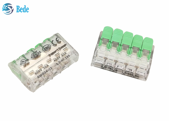 De de lentehefboom verbindt snel Eindblok 5 Manier 450V 32A OJ265