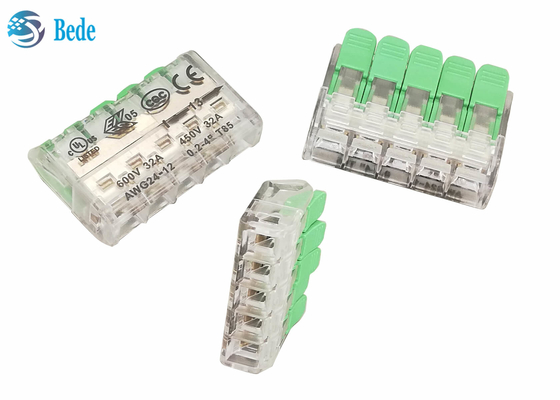 De de lentehefboom verbindt snel Eindblok 5 Manier 450V 32A OJ265