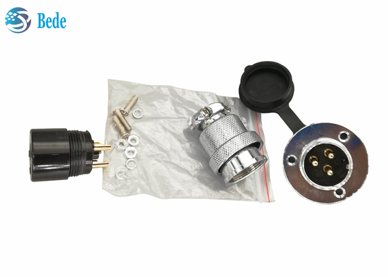 M25 Cirkelluchtvaartschakelaar 4 Pin With Round Flange And-Stoflaken 300V 20A