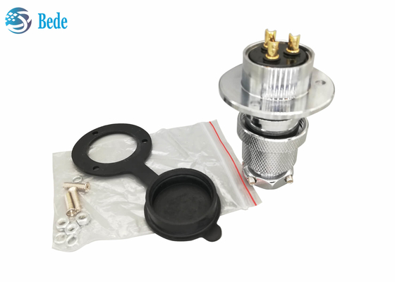 M25 Cirkelluchtvaartschakelaar 4 Pin With Round Flange And-Stoflaken 300V 20A