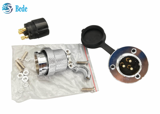 M25 Cirkelluchtvaartschakelaar 4 Pin With Round Flange And-Stoflaken 300V 20A
