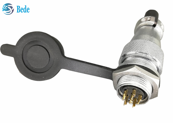 WS16 Comité die 8 9 10 Pin Circular Connector het zachte plastiek van pvc met Stoflaken opzetten