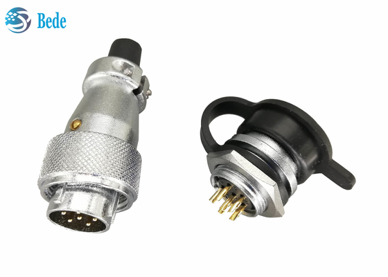 WS16 Comité die 8 9 10 Pin Circular Connector het zachte plastiek van pvc met Stoflaken opzetten