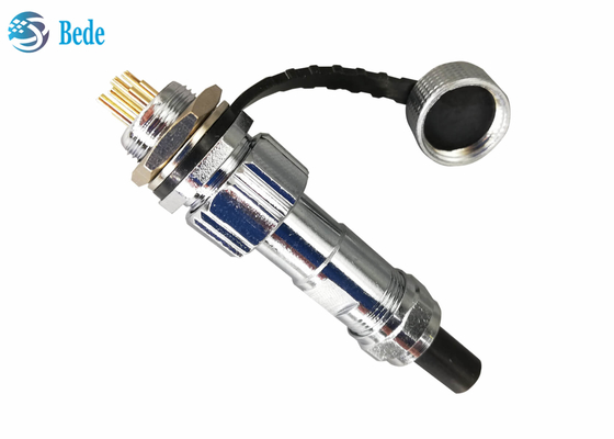 IP67 waterdichte GX12-Comité het Opzetten Schakelaarstop Vastgestelde Vrouwelijke en Mannelijke 2~7pin 3A 200V