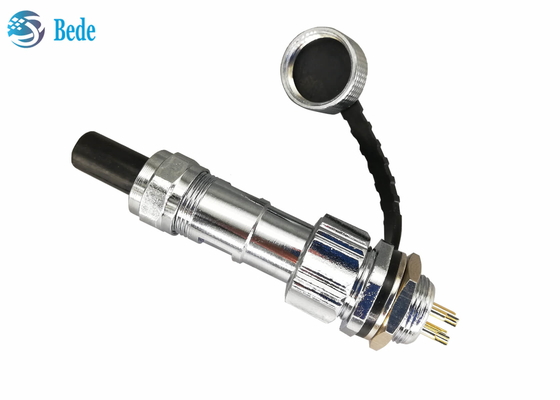 IP67 waterdichte GX12-Comité het Opzetten Schakelaarstop Vastgestelde Vrouwelijke en Mannelijke 2~7pin 3A 200V