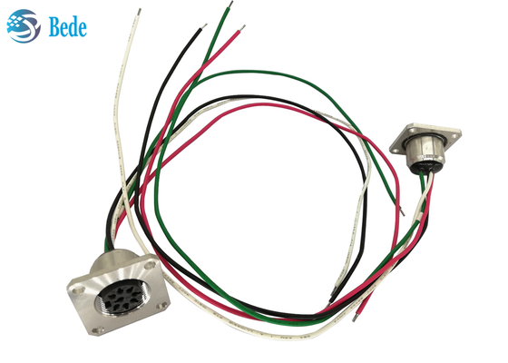 Vrouwelijke 8 Pin Flange Mounting ROTEN de Schakelaaraisg C485 A4 Stijl van de Controlekabel