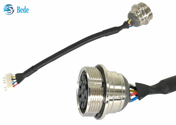 8 speld Vrouwelijke Contacten AISG ROTEN Kabel aan de Terminal van de 6 Speldengolfplaat