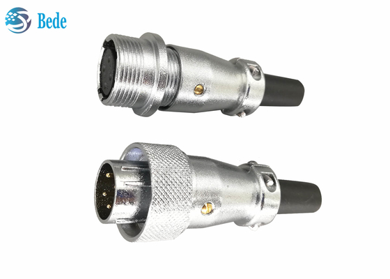 2 3 4 Pin Circular Connectors Plug And-Contactdoos Dokkende Schakelaars 25A 500V