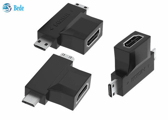 1080P het goud plateerde 2 in 1 HDMI-Repeater HDMI een Wijfje aan HDMI-Micro en Mini