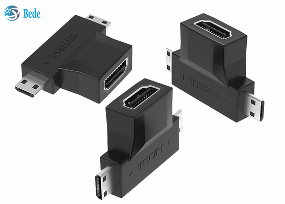 1080P het goud plateerde 2 in 1 HDMI-Repeater HDMI een Wijfje aan HDMI-Micro en Mini