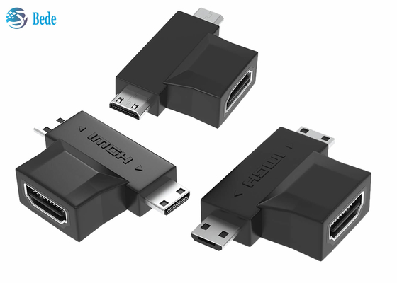 1080P het goud plateerde 2 in 1 HDMI-Repeater HDMI een Wijfje aan HDMI-Micro en Mini