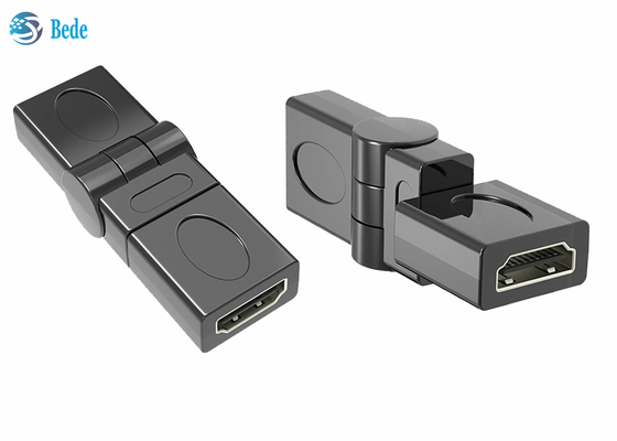 Uitbreidingsgoud Geplateerd Wijfje aan Vrouwelijke HDMI-Koppeling 90 180 270 360 Regelbare Gr.