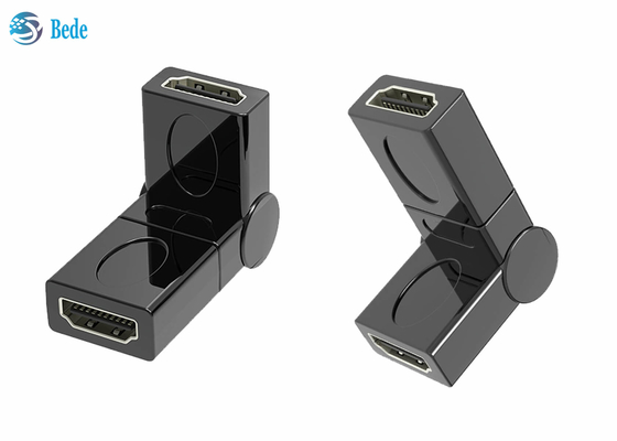 Uitbreidingsgoud Geplateerd Wijfje aan Vrouwelijke HDMI-Koppeling 90 180 270 360 Regelbare Gr.