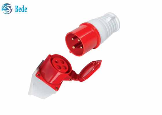 de Industriële Contactdoos van 16A 4pin/Stop Waterdichte Mannelijke Vrouwelijke Schakelaars 380-415V