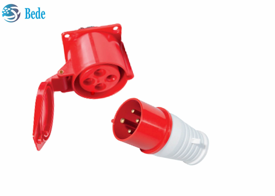 de Industriële Contactdoos van 16A 4pin/Stop Waterdichte Mannelijke Vrouwelijke Schakelaars 380-415V