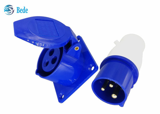3 van de spelden Industrieel Stop en Contactdoos Uitrustingencomité Opgezet Type Waterdichte IP44 220-250V 16A