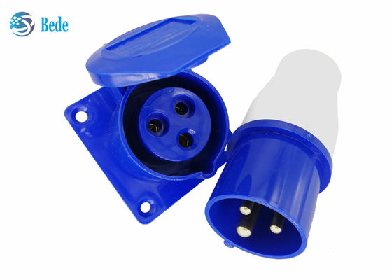 3 van de spelden Industrieel Stop en Contactdoos Uitrustingencomité Opgezet Type Waterdichte IP44 220-250V 16A