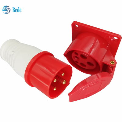 Mannelijke Vrouwelijke Contactdoos 4 Spelden 3P+N 380-415V 16Amp van CEE Plugs And Sockets Industrial