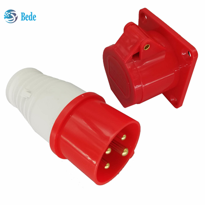Mannelijke Vrouwelijke Contactdoos 4 Spelden 3P+N 380-415V 16Amp van CEE Plugs And Sockets Industrial