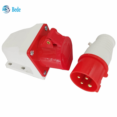 Man Vrouw Stopcontact 4 Pins 3P+E 380~415V 16Amp Wandmontage Type IP44