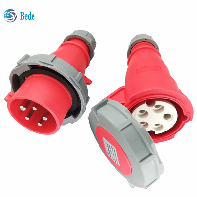 3P+N+E industriële Stop & Contactdoos 5 Spelden IP67 Ampère Dokkend Type van AC220-415V 16 en 32