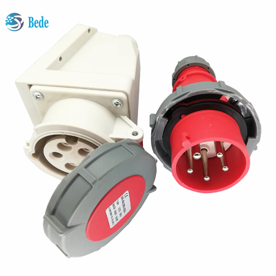 3P+N+E industriële Stop en Contactdoos IP67 van de Ampèremuur van AC220-415V 16 en 32 het Opzettende Type