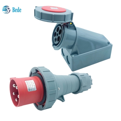 5Pins de industriële Stopcontactdoos 63A 125A maakt de Muursteun waterdicht van IP67 IEC60309