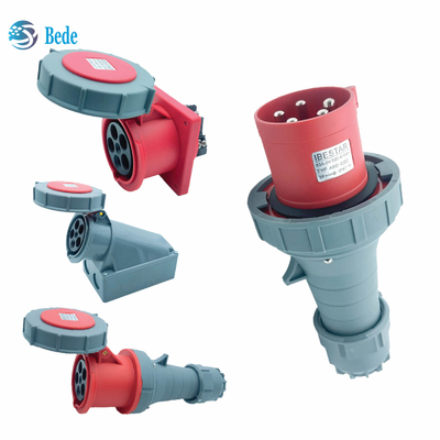 Waterdichte Industriële de Stopcontactdozen 5Pins 3P+N+E 63Amp van IP67 en 125Amp-Comité Opzettend Type