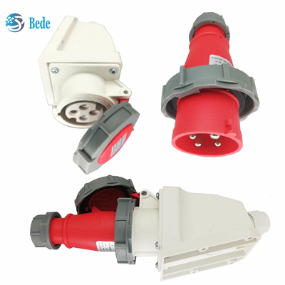 3P+E Industrial Plug Socket Nominale stroom 32A Spanning 380~415V