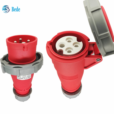 IP67 Industrial Plug Socket 4 Pins ((3P+E) 16 en 32 Amp Docking Type