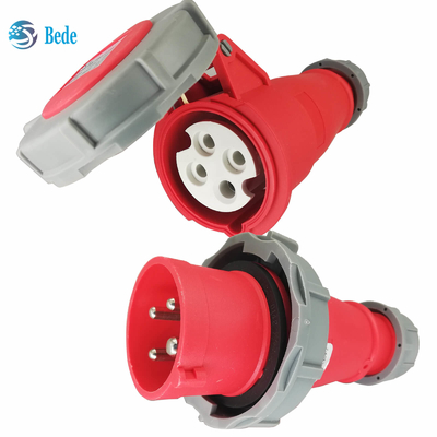 IP67 Industrial Plug Socket 4 Pins ((3P+E) 16 en 32 Amp Docking Type