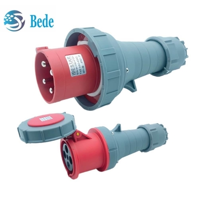 Duurzame hoge stroom 63A / 125 Amp industriële stekker en stopcontact 3P + E IP67