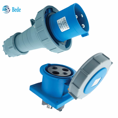 Stroom 63A 125A Montage van industriële stopcontactpaneel Type 3 Pins ((2P+E) IP67 220~250V