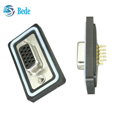 D Subconnectoren voor extreme temperaturen Messing Tin Goud geplatte Pins IP68 Waterdicht -55°C tot 125°C
