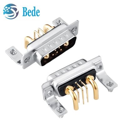 7W2 Coaxiale D-Sub rechthoekige/rechthoekige pinnen hoge stroom connector combo DB