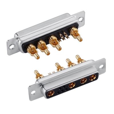 D-Sub Mixed Coaxial Connector RF / Power Righ Angle Connector 9W4 voor PCB